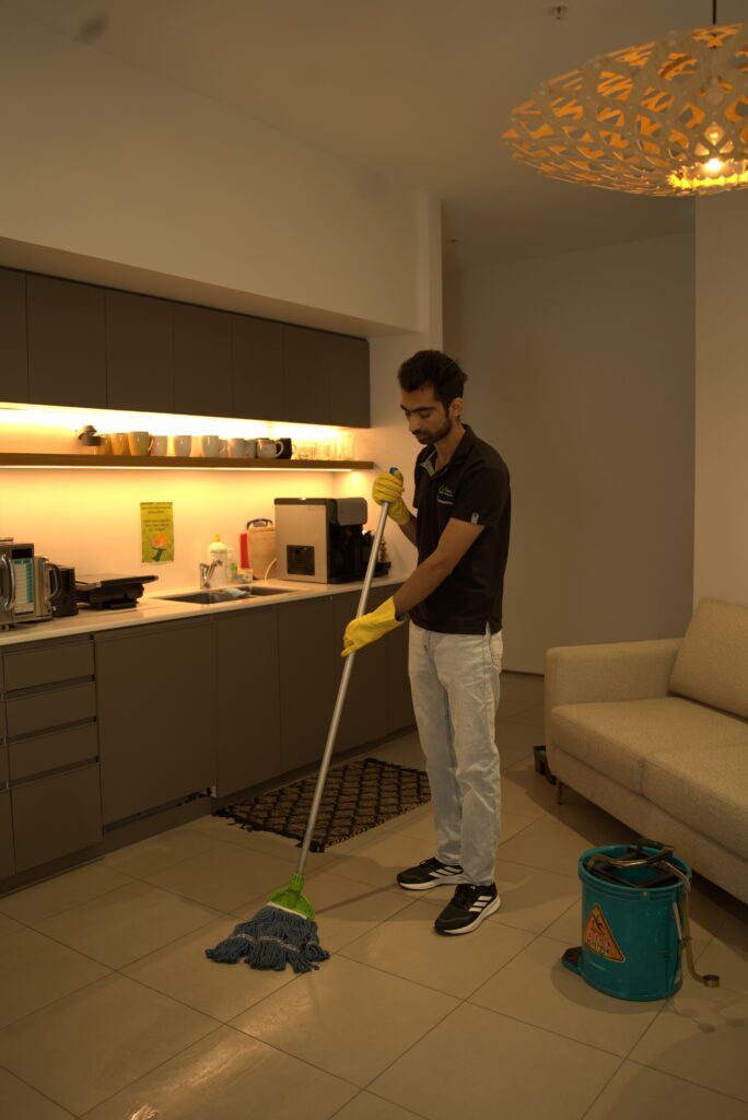 prepare for a professional home cleaning